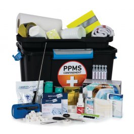 Mallette de secours confinement PPMS 50 personnes Mallette de secours confinement PPMS 50 personnes