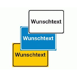 Aluminium- und Folienschilder, individuell Aluminium- und Folienschilder, individuell