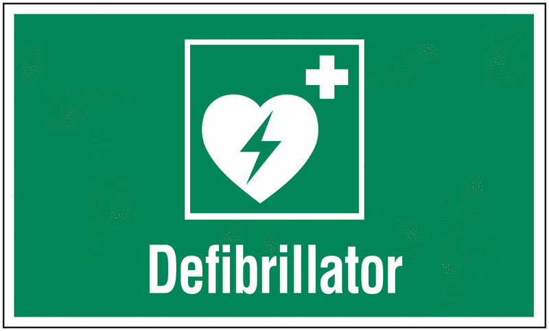 Erste-Hilfe-Schilder "Defibrillator" - Schilder "Defi ...