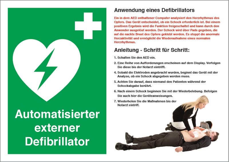 Anwendung Defibrillator Sicherheitshinweise online kaufen SETON Anwendung Defibrillator Sicherheitshinweise online kaufen SETON