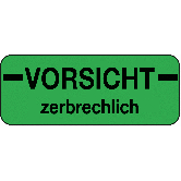 Vorsicht Zerbrechlich Rollen Etiketten Aus Papier Rechteckig Fluoreszierend Seton