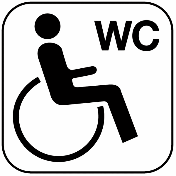 Behinderten wc symbol