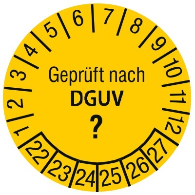 Prüfplakette DGUV Individuell