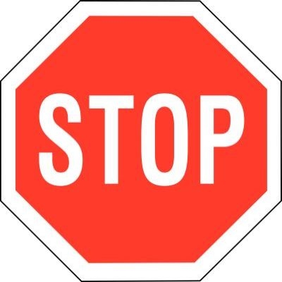 Schild Halt - Vorfahrt gewähren
