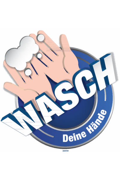 SetonWalk 3D-Bodenmarkierung “WASCH Deine Hände”