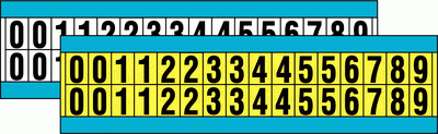 Buchstaben- und Ziffern-Kombinationspackungen