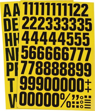 Magnetische Buchstabenaufkleber
