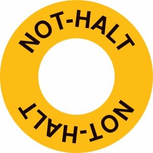 Not-Halt-Schilder