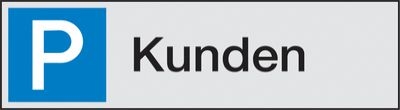 Alu-Parkplatzschilder Kunden