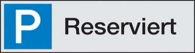Reserviert Alu-Parkplatzschilder