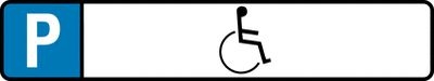 Behindertenparkplatz-Schilder Rollstuhlfahrer-Symbol