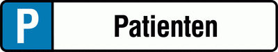 Parkplatz-Kennzeichen-Schilder Patienten