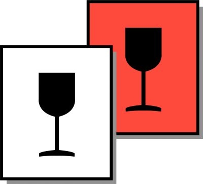 Symbol-Versandaufkleber