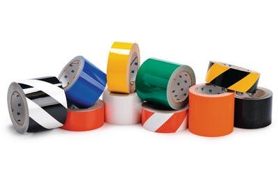 Bodenmarkierung ToughStripe, gelbe vorgestanzete Formen L und T zur Eckenmarkierung