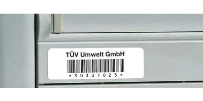 Barcode-Etiketten, individuell, aus Polyester, übertragungssicher