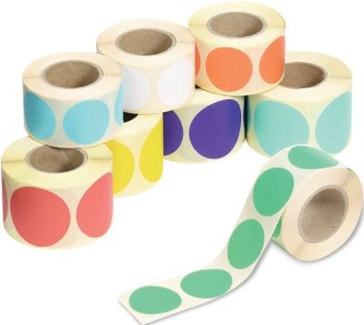 Blanko Klebepunkte aus Papier, auf Rolle