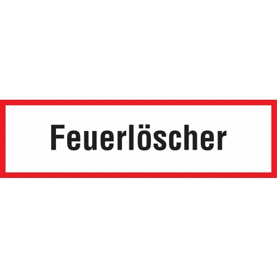 Feuerlöscher Schild