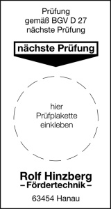 Grundplakette mit Adresse