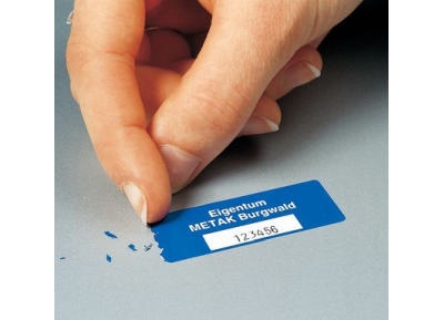 EasyMark Inventaretiketten, Standard, aus selbstzerstörender Dokumentenfolie Polyethylen