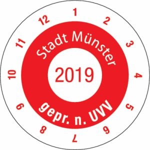 Prüfplaketten, individuell, fälschungssicher, auf Bogen