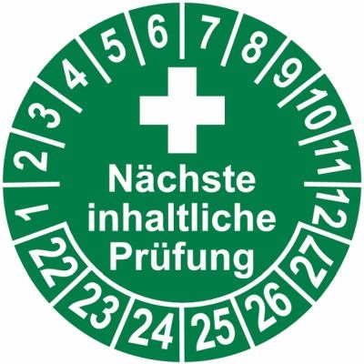 SETON spezielle Prüfplakette “Nächste inhaltliche Prüfung”