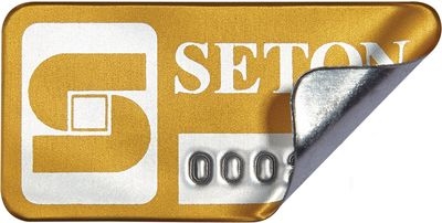 SetonGuard® Inventaretiketten, individuell, aus Aluminium
