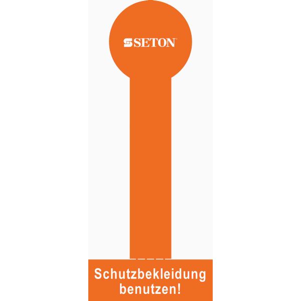 Sicherheitsetikett für Laborflaschen