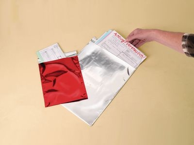 Blickdichte Flachbeutel mit metallisierter Beschichtung