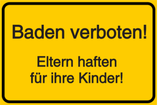 Schilder Schwimmen und Baden | SETON