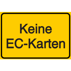 Vorlage: Keine EC-Karten