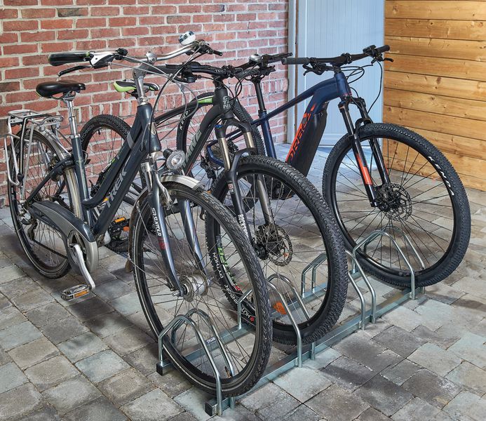 Range velos au sol 4 velos multi taille Seton Belgique