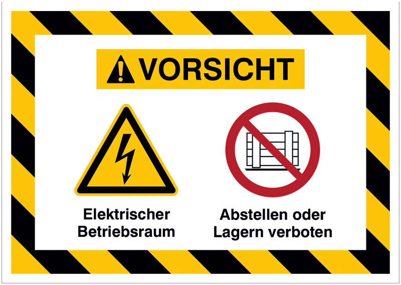 Elektrischer Betriebsraum / Abstellen oder Lagern verboten ...