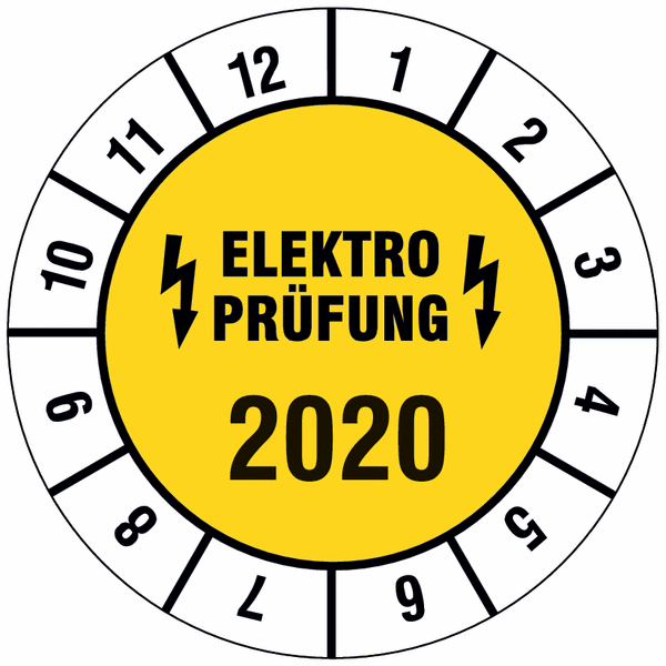 Prüfplaketten elektro prüfung