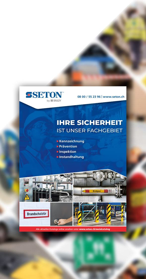 Katalog für Schilder & Etiketten kostenlos anfordern SETON SETON