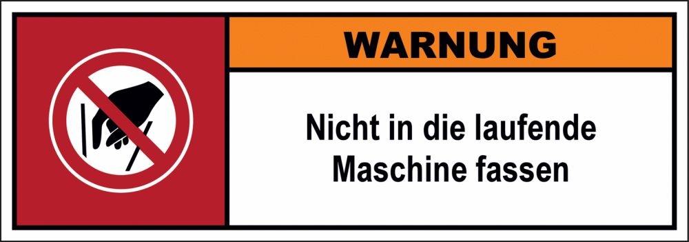 Maschinenschilder nach ISO 3864