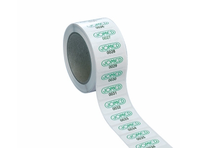 Kundenspezifische-Lagerkennzeichnung mit individuellem Text und Kundenlogo