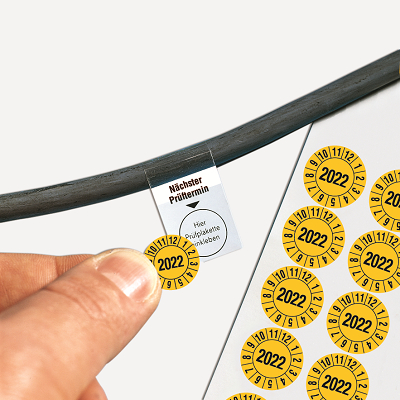 SETON Grundplakette für Kabelprüfplaketten