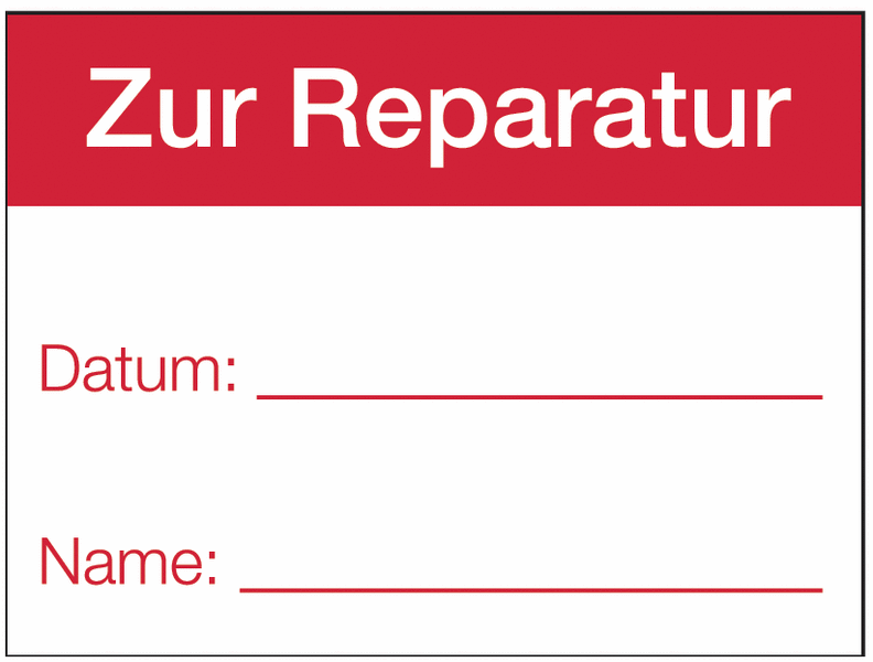 Zur Reparatur Etiketten Beschriftbar Online Kaufen Seton