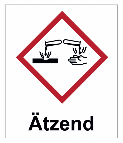 GHS Piktogramm ätzend