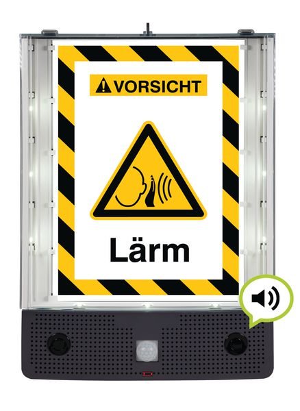 Larm Seton Schild Wachter Bewegungsmelder Mit Sprachausgabe Led Licht Seton