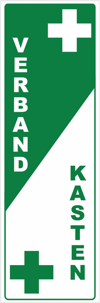 Verbandkasten - Fahnenschilder für Erste-Hilfe-Einrichtungen