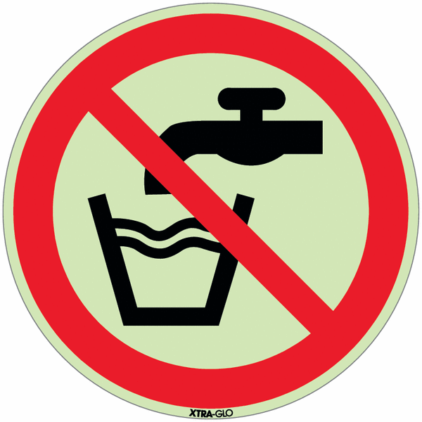 Aufkleber Kein Trinkwasser nach ISO 7010 ISO-P005 100mm Aufkleber Kein Trinkwasser nach ISO 7010 ISO-P005 100mm