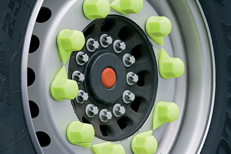 10x Sicherheit Radmutter Indikator Checkpoint Sicherung LKW Räder Indikator 32mm