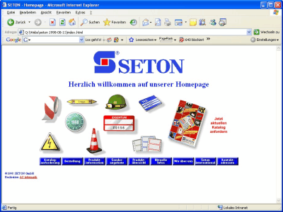 Online-Shop SETON 1997 Online-Shop SETON 1997