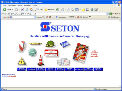 Online-Shop SETON 1997