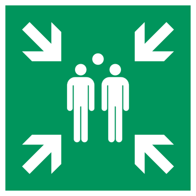 Sammelstellenschild
