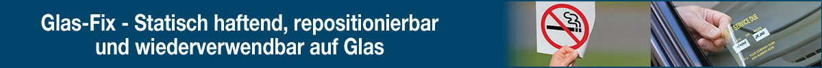 Banner Glas-Fix-Schilder