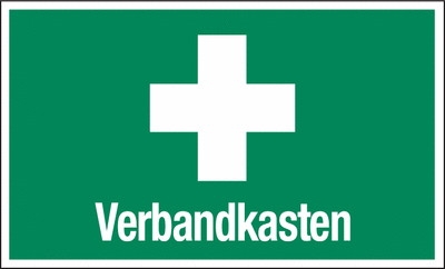 Praxiserprobtes Verbandkastenschild