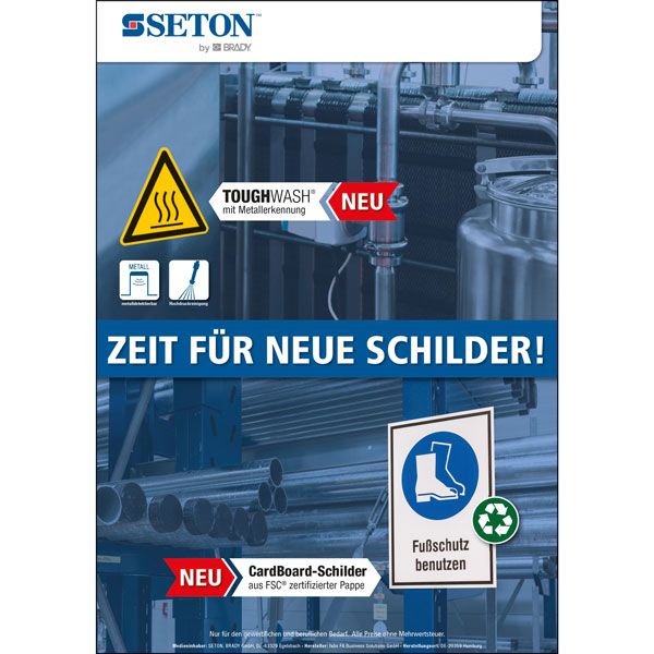 Katalog für Schilder & Etiketten kostenlos anfordern SETON SETON